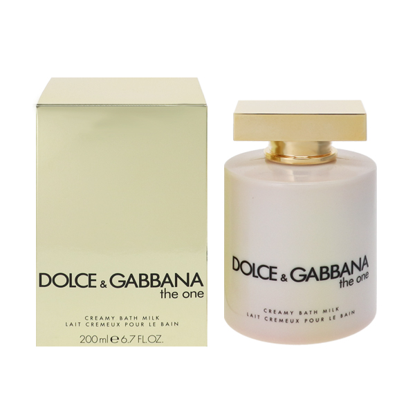 ザ ワン バスミルク (B級品) 200ml DOLCE＆GABBANA 送料無料 THE ONE CREAMY BATH MILK