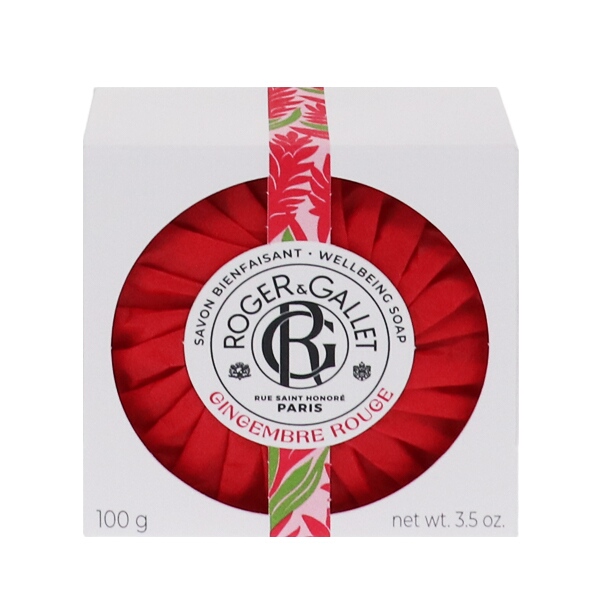 ROGER＆GALLET サボン パフュメ ジンジャールージュ 100g GINGEMBRE ROUGE WELLBEING SOAP
