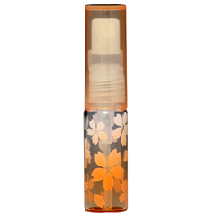香水 ヒロセ アトマイザー HIROSE ATOMIZER さくら咲く ガラスアトマイザー プラスチックポンプ 48175 (サクラ オレンジ) 4ml