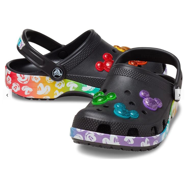 クロックス CROCS クラシック ディズニー レインボー クロッグ キッズ [サイズ：C12(18.5cm)] #207743-0C4 スポーツ・アウトドア