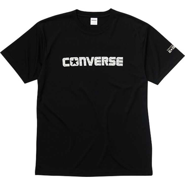 コンバース CONVERSE プリントTシャツ(メンズ) [サイズ：S] [カラー：ブラック×シルバー] #CB231356-1913 送料無料