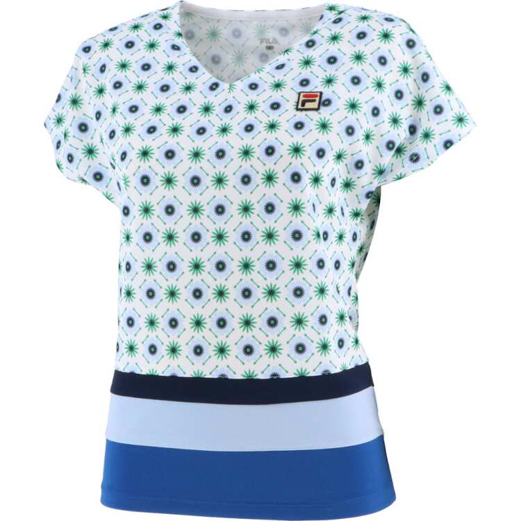 フィラ FILA ゲームシャツ(レディース) [サイズ：M] [カラー：サックス] #VL2421-10 送料無料 スポーツ・アウトドア