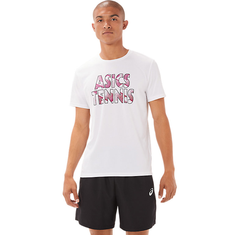 アシックス テニス ショートスリーブトップ メンズ半袖Tシャツ [サイズ：S] [カラー：ブリリアントホワイト] #2041A205-100 ASICS