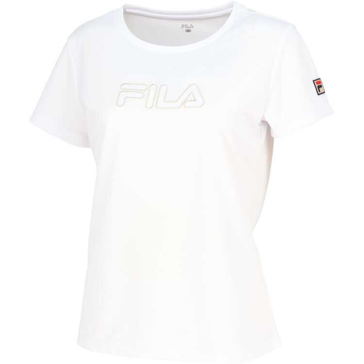 フィラ FILA アップリケTシャツ（レディース) [サイズ：M] [カラー：ホワイト] #VL2819-01 2024SS送料無料 スポーツ・アウトドア
