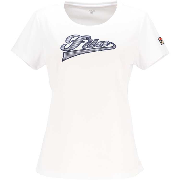 フィラ FILA アップリケTシャツ(レディース) [サイズ：M] [カラー：ホワイト] #VL2855-01 送料無料 スポーツ・アウトドア