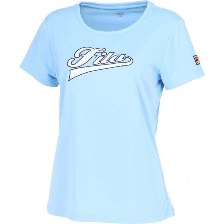 フィラ FILA アップリケTシャツ(レディース) [サイズ：L] [カラー：ペールブルー] #VL2866-10A 送料無料 スポーツ・アウトドア