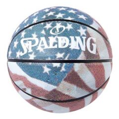 スターズアンドストライプス アメリカ国旗 星条旗 ラバー バスケットボール 7号球 #84-320J スポルディング SPALDING