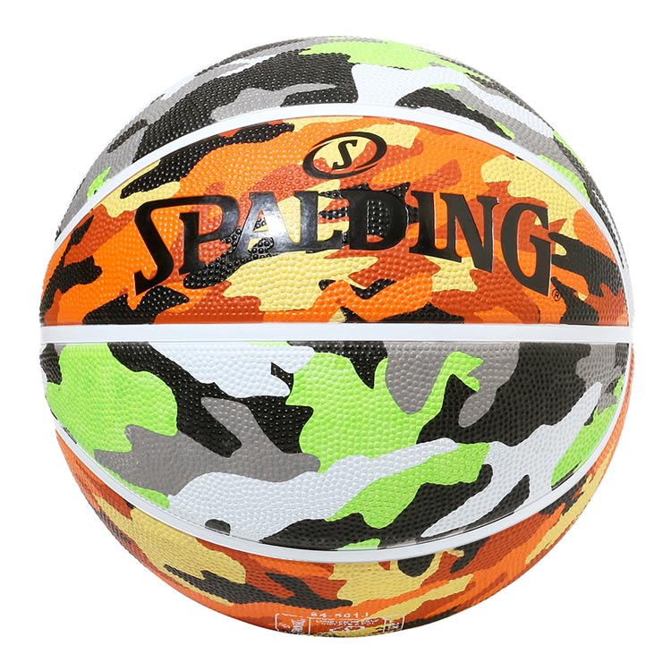 マルチカモ バスケットボール 7号球 [カラー：グリーン×オレンジ] #84-501J スポルディング SPALDING スポーツ・アウトドア