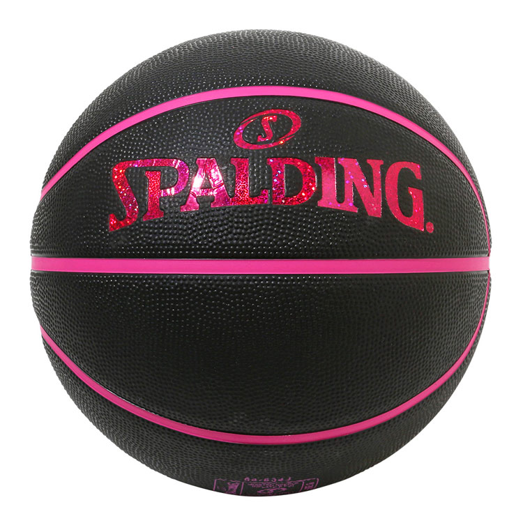 スポルディング SPALDING ホログラム バスケットボール 6号球 [カラー：ブラック×ピンク] #84-534J スポーツ・アウトドア