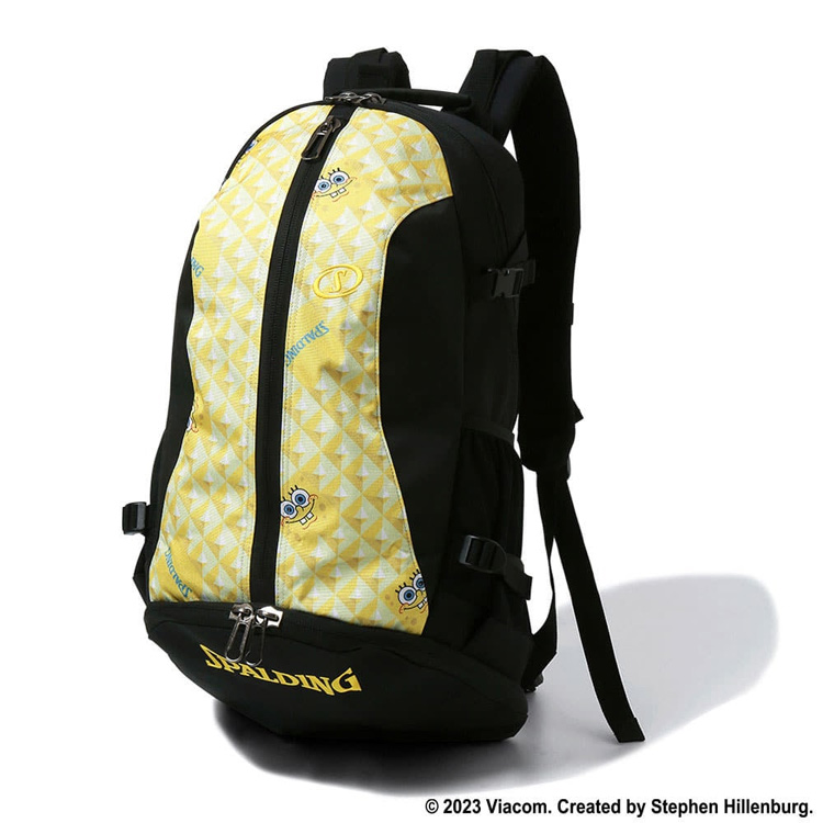 スポルディング ケイジャー バックパック (ボール用ボトムポケット付) バタフライ プレイド W35×H57×D32cm(32L) #40-007BF CAGER 未使用 SPALDING スポルディング ケイジャー バックパック (ボール用