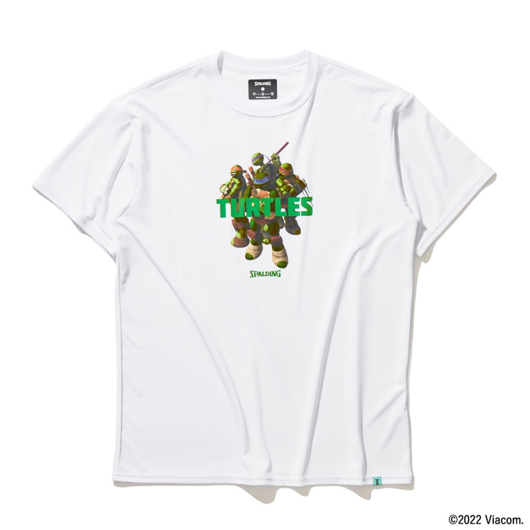スポルディング Tシャツ(メンズ) タートルズキャラクターズ [サイズ：L] [カラー：ホワイト×グリーン] #SMT22143T SPALDING