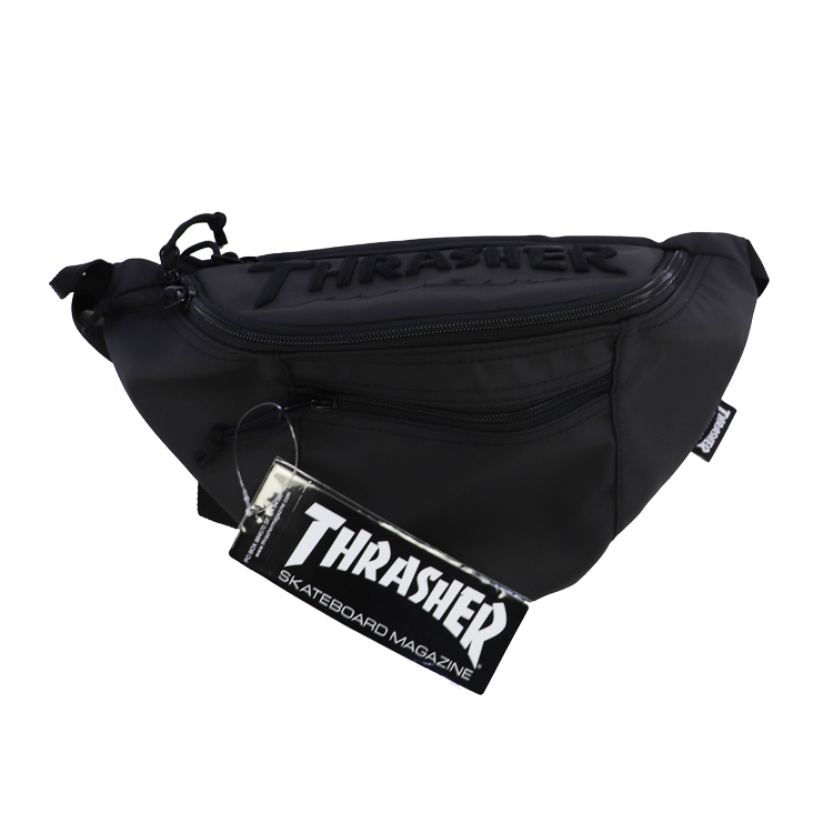 Coating Waist Bag [カラー：ブラック×ブラック] #THR-145-9090 スラッシャー THRASHER スポーツ・アウトドア