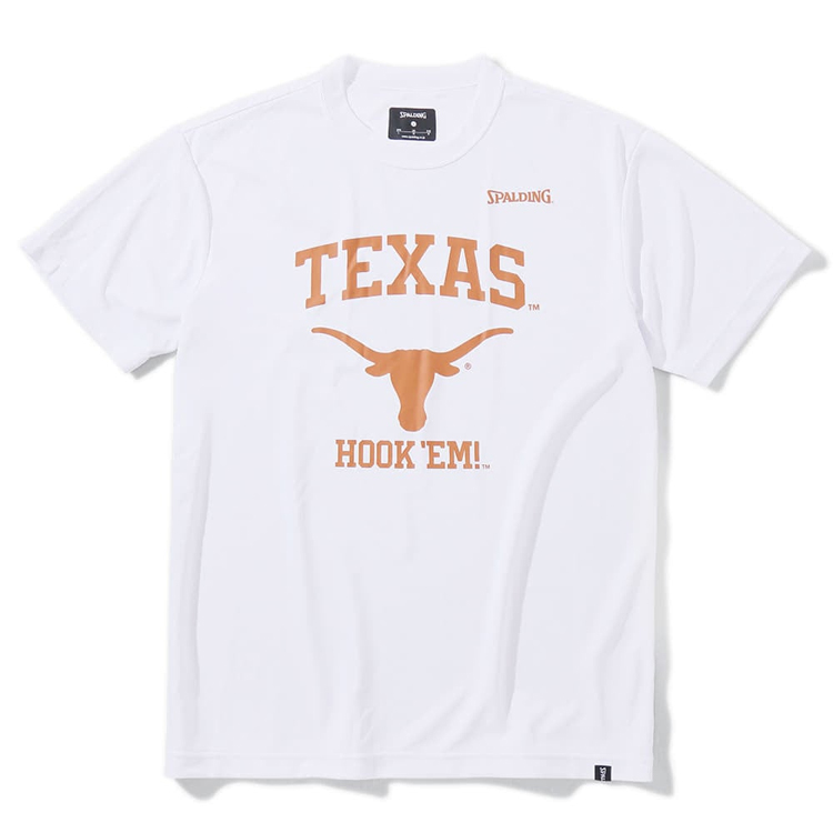 スポルディング Tシャツ(メンズ) テキサスロゴ HOOK EM [サイズ：XL] [カラー：ホワイト] #SMT23043TX SPALDING 送料無料