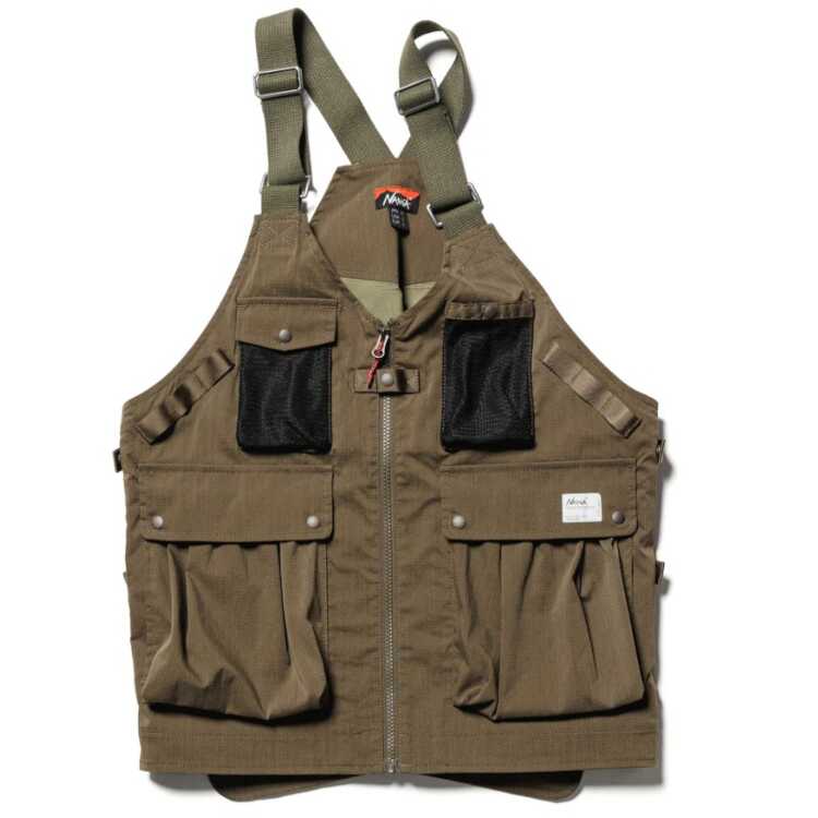 ナンガ ヒノックリップストップ フィールドベスト(メンズ) S アーミーグリーン #N0001145 HINOC RIPSTOP FIELD VEST AMG NANGA 新品 未使用 ナンガ ヒノックリップストップ フィールドベスト(メンズ