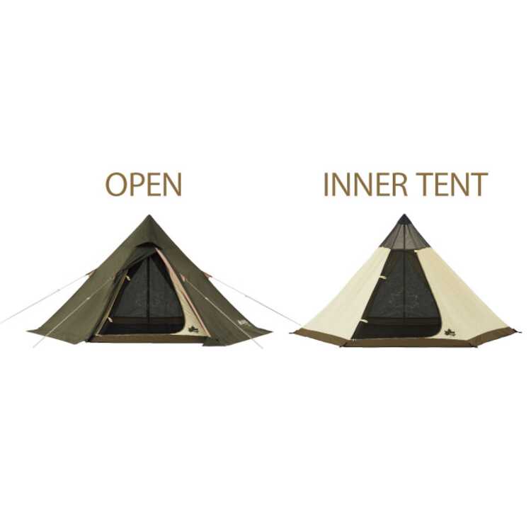 ロゴス (LOGOS) ツーリングTepee T/C 300 Tradcanvas Tepee 2ルーム 300-BB|ギア|テント|ワンポール|製品
