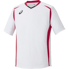 アシックス ASICS サッカー用 ゲームシャツHS XS1140 [カラー：ホワイト×レッド] [サイズ：M] #XS1140 スポーツ・アウトドア